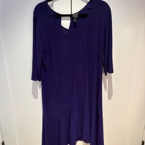 CLARA SUNWOO Rich Purple Mini Dress